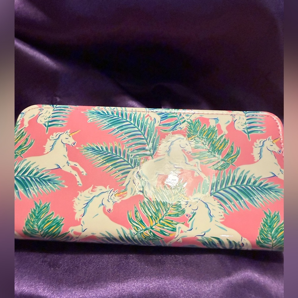 Simply Southern Wallet Pink Tropical Unicorn - Picture 4 of 7